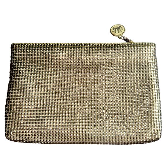 La Regale gold mesh evening purse clutch vintage handbag - Picture 3 of 10